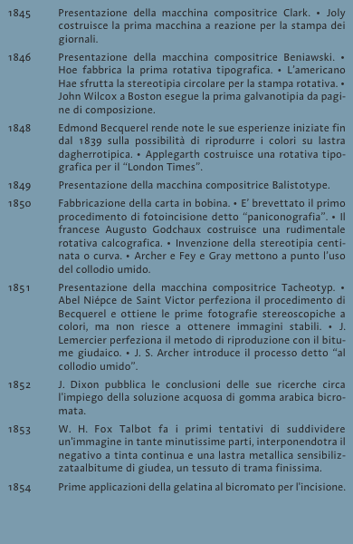 1845	Presentazione della macchina compositrice Clark. &bull; Joly c